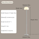 Axyaa Nordic Iron Floor Lamp with Glass Lampshade Design for Living Room and Bedroom