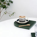 Axyaa Medieval Ceramic Mug & Saucer Set - Retro Coffee Cup Creative Design