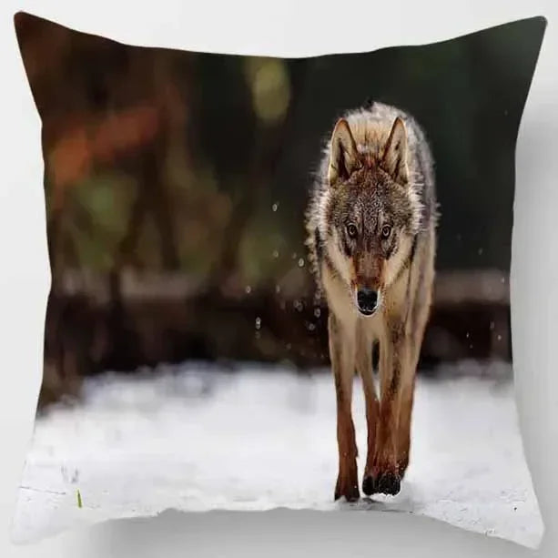 Axyaa African Lion Digital Print Pillowcase Decorative Cover