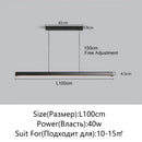 Axyaa LED Pendant Chandelier for Home Decoration in Modern Minimalist Style
