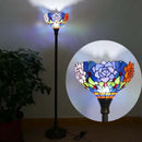 Axyaa Stained Glass Tiffany Floor Lamp - Vintage American Retro Style