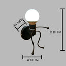 Axyaa Cute Doll Wall Light for Bedroom - LED Indoor Sconce Home Decors