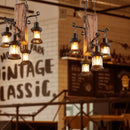 Axyaa Retro Solid Wood Art Lamp for Bar Restaurant Corridor - Creative Wall Decor