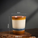 Axyaa Ceramic Gradient Coffee Cup with Silicone Cover, Portable & Creative Office Home Cup