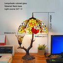 Axyaa Tiffany Stained Glass Table Lamp for Luxurious Living Spaces