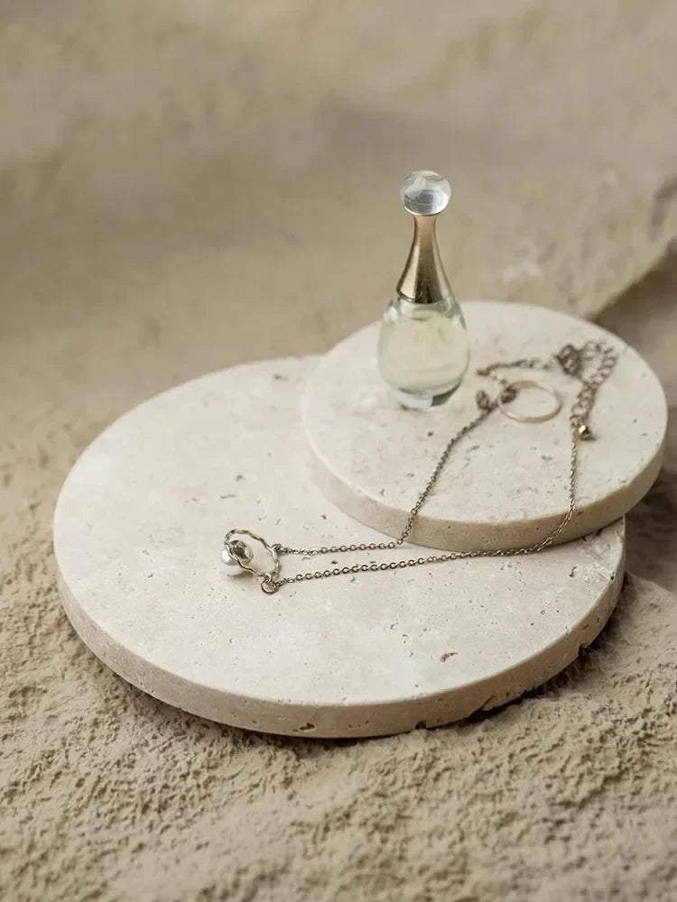 Axya Wabi Sabi Stone Coasters for Table, Photography Props, Home Decor