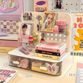 Axyaa Kawaii Hook Drawer Small Card Stand Display & Storage Rack for Idol Collectibles