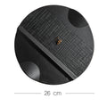 Axyaa Black Frosted Texture Ceramic Dinner Plate Steak Dessert Snack Solid Color Plate