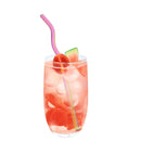 Axyaa Stainless Steel Wave Straws Set for Drinks and Cocktails