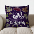 Axyaa Autumn Leaves Decorative Pillow Cover for Sofa, Bedroom, Car