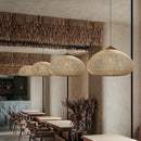Axyaa Rattan LED Pendant Lamp | Japanese Style Kitchen Island Chandelier