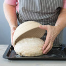 Axyaa Rattan Banneton Bread Basket - Handmade Dough Fermentation Wicker Bowl for Sourdough