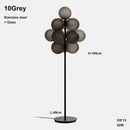 Axyaa Purple Ripple Villa Light: Luxury Grape Pendant Series & Floor Lamp