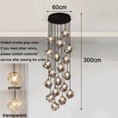Axyaa Nordic Stair Chandelier, Living Room Pendant Lights, Ceiling Light, Indoor Lighting