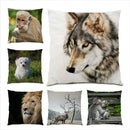 Axyaa Wild Animal Pattern Print Sofa Cushion Cover