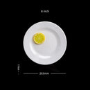 Axyaa Melamine Steak Trays Round Dinner Plates Dining Sets Hotel Househould