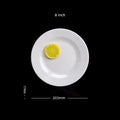 Axyaa Melamine Steak Trays Round Dinner Plates Western Food Dish Plate Dine Set