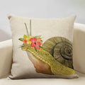 Axyaa Nordic Animal Cushion Cover 45x45cm Linen Pillowcase