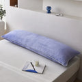 Axyaa Long Pillowcase Set for Double Couple, Winter-Warm Milk Fleece, Farai Fleece