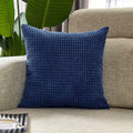 Nordic Corduroy Pillow Cover 50x50cm Super Soft by Axyaa