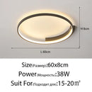 Axyaa LED Ceiling Lamp: Modern Minimalist Round Nordic Design for Living Room Bedroom Dining Lighting