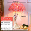 Axyaa Rose Table Lamp for Wedding Decor and Bedside Lighting