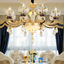 Axyaa European Crystal Chandelier for Living Room, Bedroom, Dining Room
