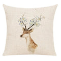 Milu Deer Pattern Print Pillow for Home Decor by Axyaa