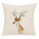 Milu Deer Pattern Print Pillow for Home Decor by Axyaa