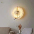 Axyaa Alabaster Marble Wall Sconce - Modern Elegant Light for Bedroom Living Room Aisle