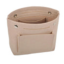 Axyaa Small Felt Organizer: Multi-Functional Cosmetic Bag for Handbag and Travel Essentials