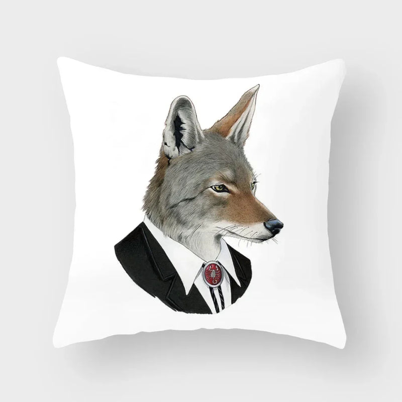 Axyaa Cartoon Animal Print Pillowcase for Home Decor