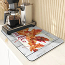Axyaa Watercolor Kitchen Antiskid Drying Mat - Quick Dry Drain Pad