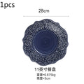 Axyaa Elegant Ceramic Steak Plates | European Style High-end Tableware