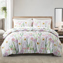 Leaf Plant Duvet Set, Boho Quilt Cover, Home Bedding by Axyaa