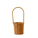 Axyaa Handwoven Rattan Basket with Handle: Hanging Organizer for Home, Toilet, and Sundries