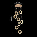 Axyaa Crystal Pendant Light for Luxury Home Decoration and Dining Room Lighting
