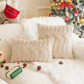 Axyaa Christmas Plush Cushion Cover 45x45cm for Sofa Home Decor