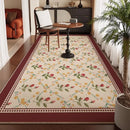 Axyaa Luxury Floral Living Room Carpet: Elegant Printed Area Rug for Bedroom & Living Space