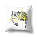 Axyaa Cartoon Animals Plush Cushion Cover 45x45cm Cute Cats and Dogs Pillowcase