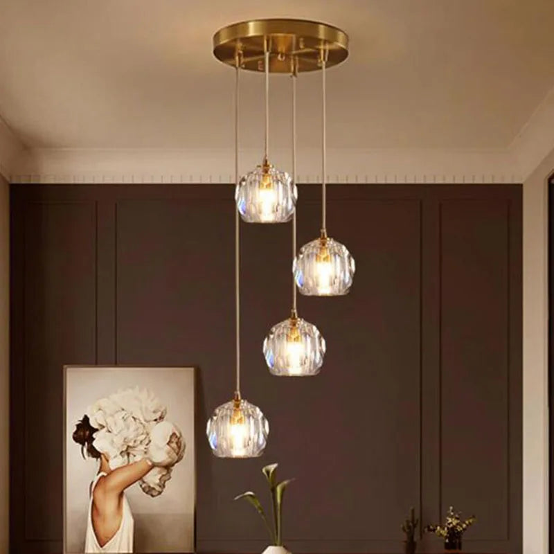 Axyaa Nordic Spiral Chandelier: Modern Lighting for Dining Room and Restaurant