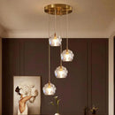 Axyaa Nordic Modern Chandelier: Spiral Loft Dining Room Lighting