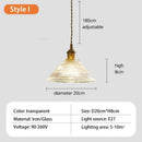 Axyaa Glass Flower Pendant Light - Nordic Retro Design for Various Spaces