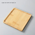 Axyaa Bamboo Coaster Set for Home Decor and Kitchen, Multi-use Wood Tray Plate