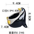 Axyaa Cartoon Penguin Ceramic Flower Pot for Succulents and Plants
