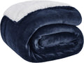 Axyaa Sherpa Fleece Blanket - Cozy & Plush Throw for Couch - Camel