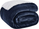 Axyaa Sherpa Fleece Blanket - Cozy & Plush Throw for Couch - Camel