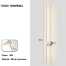 Axyaa 360° Rotatable LED Wall Sconce, Touch Dimmable & Adjustable Brightness