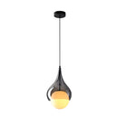 Axyaa Smoke Grey Glass Pendant Lamps for Kitchen Dining Table Light - Hanging Light for Living Room and Bedroom
