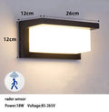 Modern LED Black Wall Sconce for House Garage Patio by Axyaa